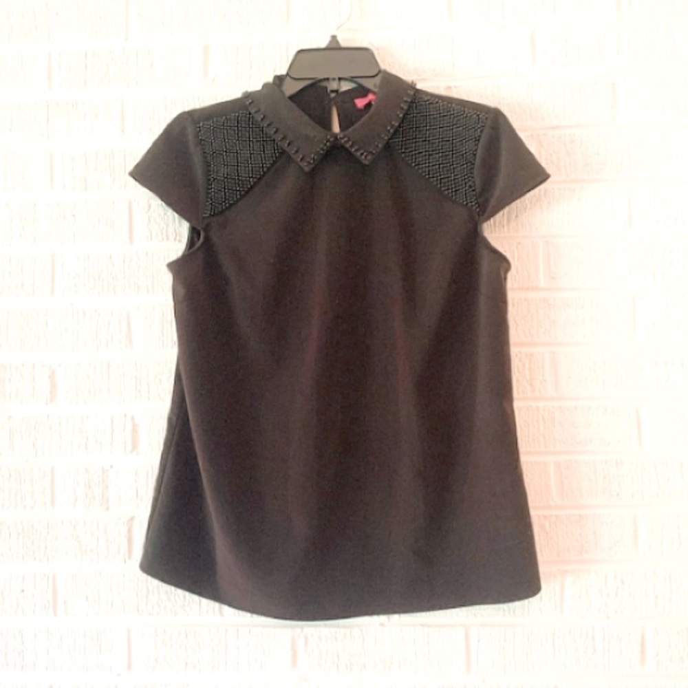 Vintage Beaded Collar Blouse Catherine Malandrino